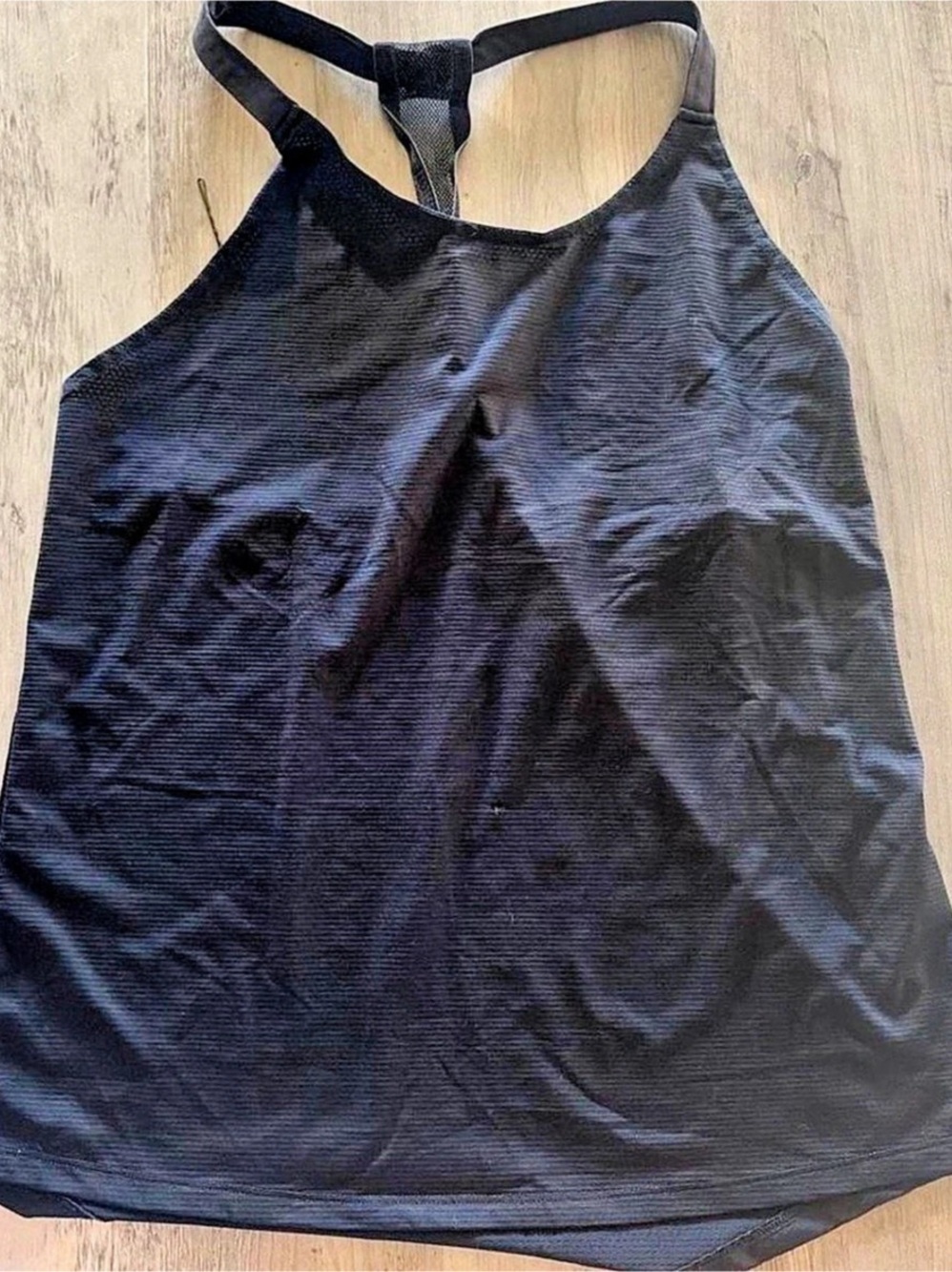 Fabletics Feather Tech+ Racerback Tank Women's Black Athletic Tank Top